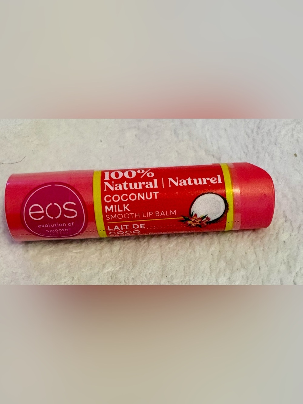 EOS Coconut Milk Smooth Lip Balm — Red